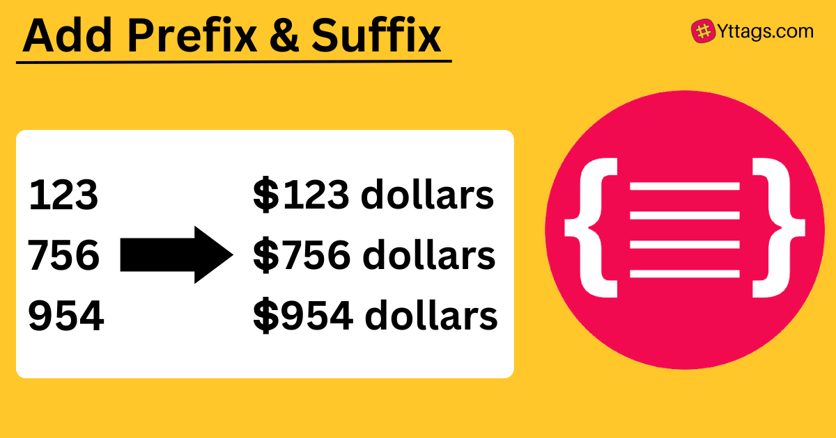 Add Prefix Suffix