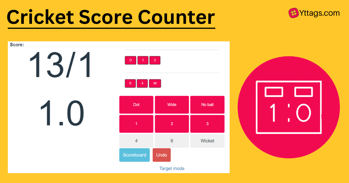 Cricket Score Counter