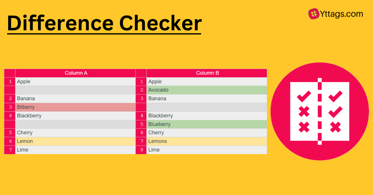 Difference Checker