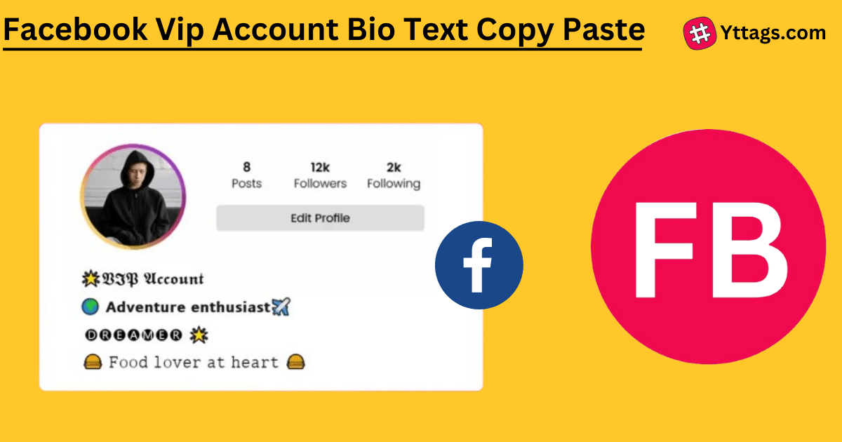 Facebook Vip Bio Text Copy
