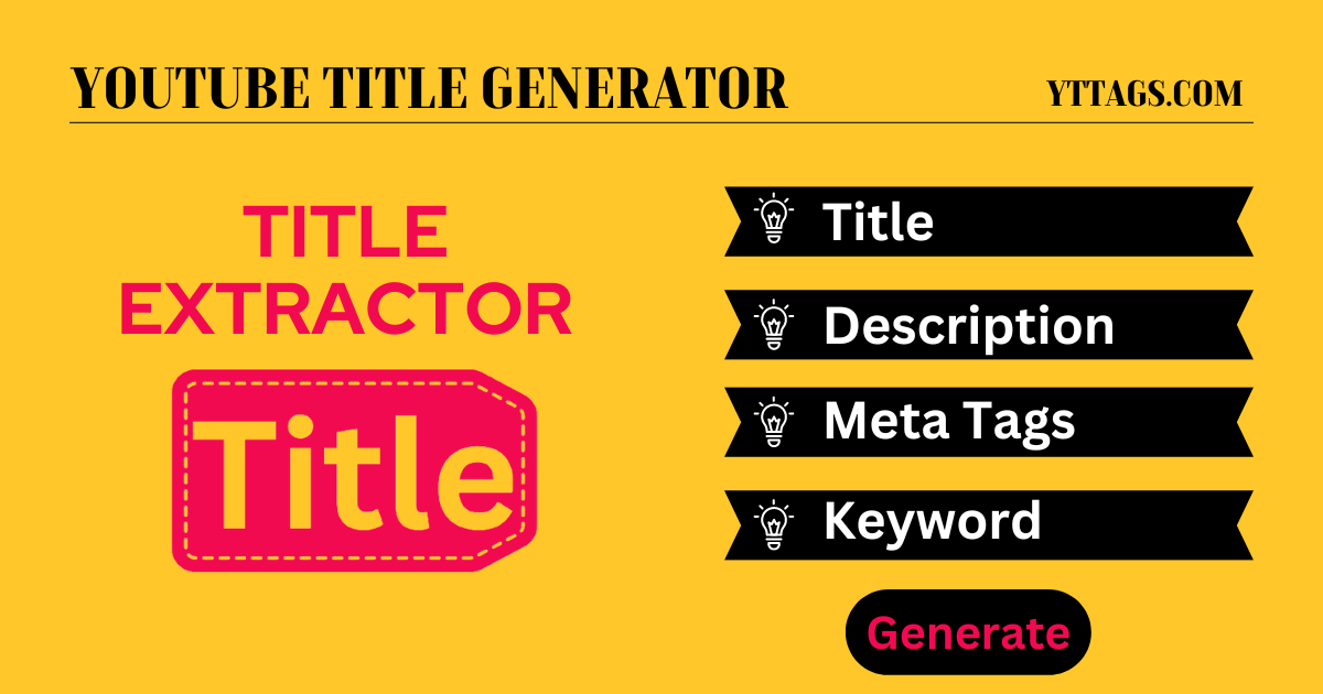 Youtube Title And Description Generator