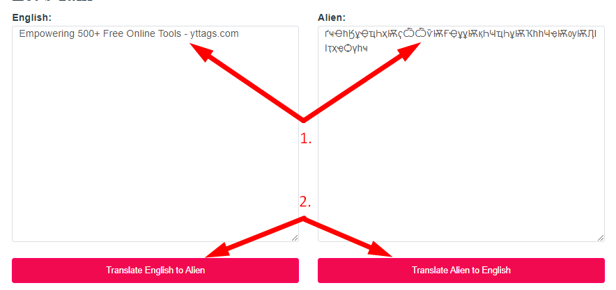 Alien Translator Step 2