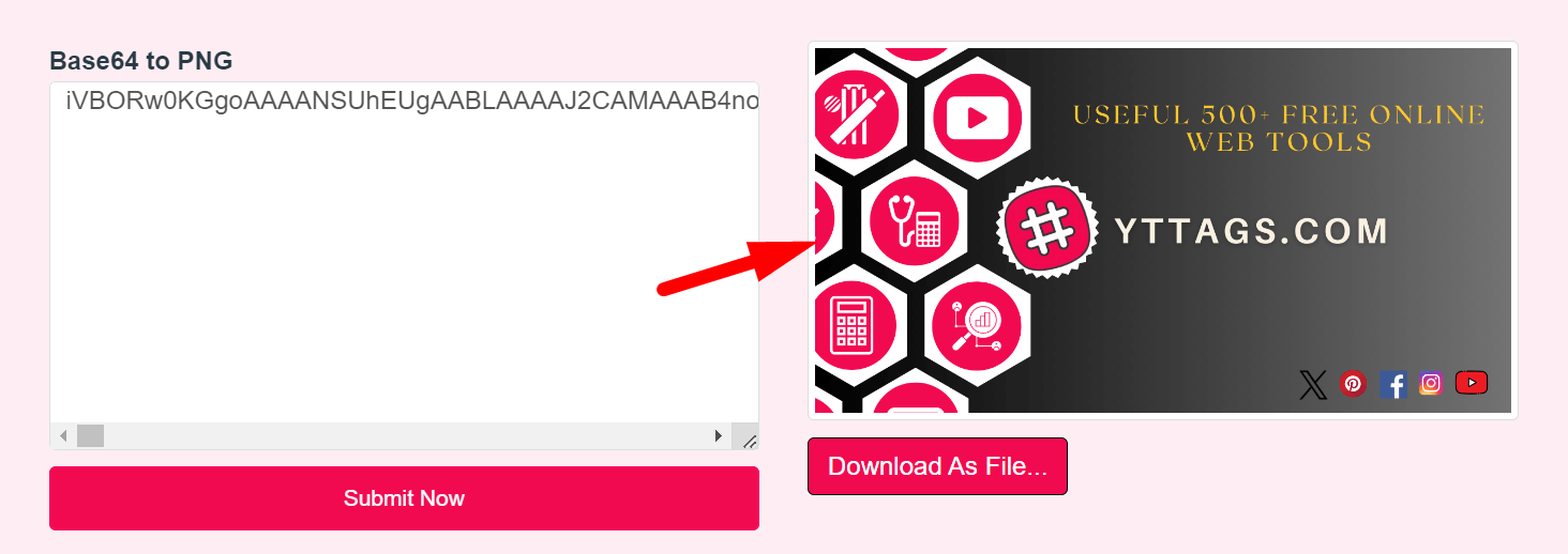 Base64 to PNG Converter Step 3