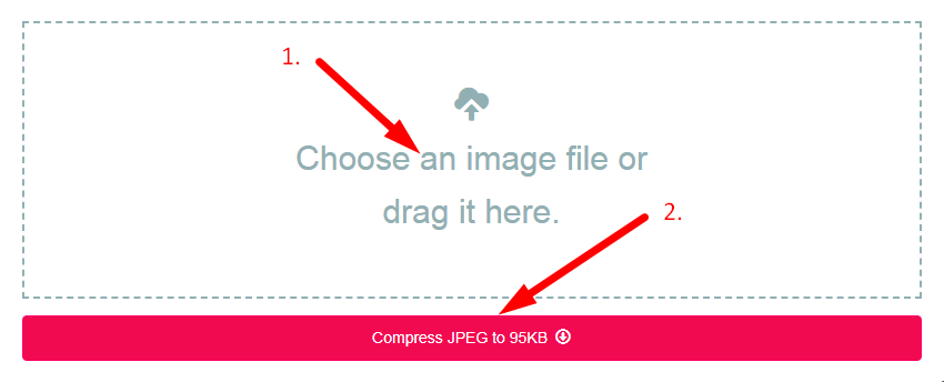 Compress JPEG to 95kb Step 2