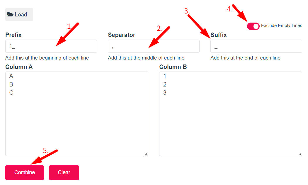 Concatenate Text Step 2