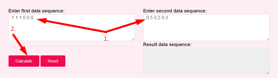 Convolution calculator Step 2