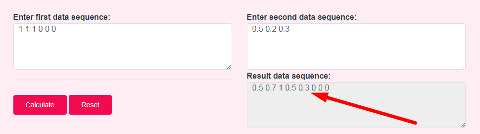 Convolution calculator Step 3