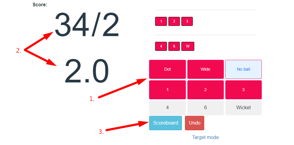 Cricket Score Counter Step 2