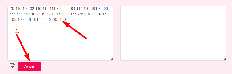 Decimal to ASCII Converter Step 2