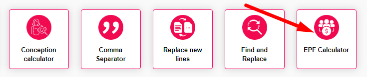 EPF Calculator Step 1