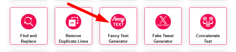 Fancy Text Generator Step 1