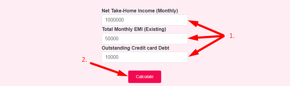 FOIR Calculator Step 2