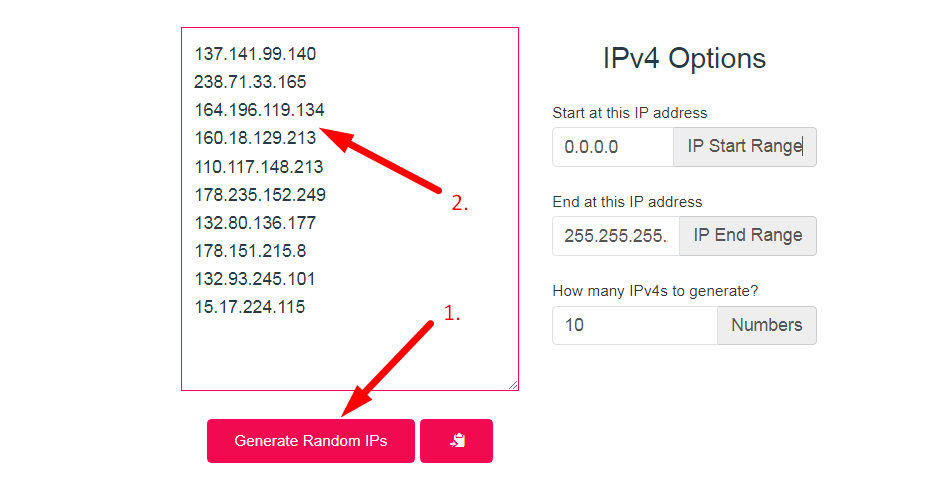 Random IP Address Step 3