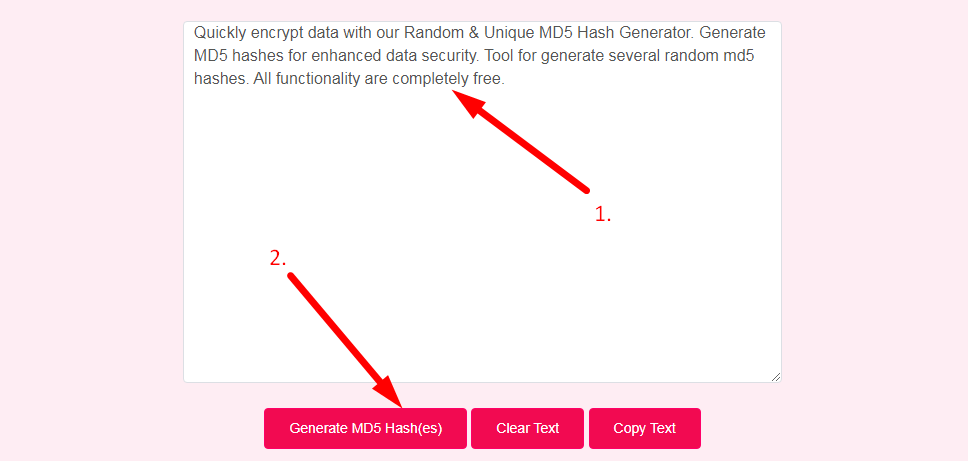 Generate Random MD5 Hashes Step 2