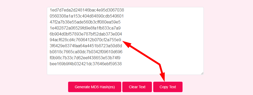 Generate Random MD5 Hashes Step 3