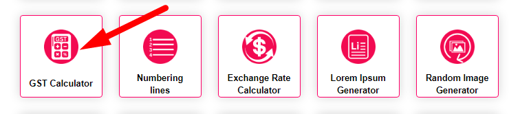 GST Calculator Step 1