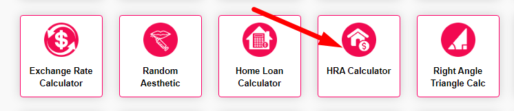 HRA calculator Step 1