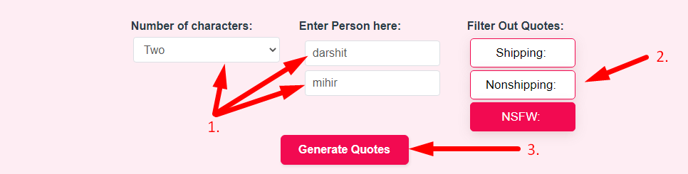 Incorrect Quotes Generator Step 2