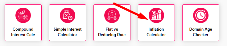 Inflation Calculator Step 1