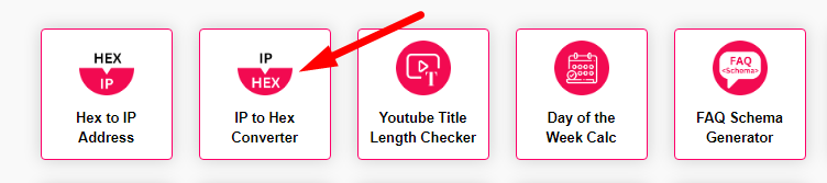 IP to Hex Converter Step 1