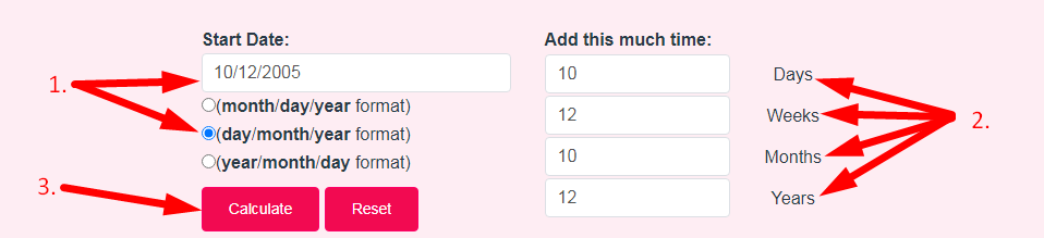 Lead Time Calculator Step 2