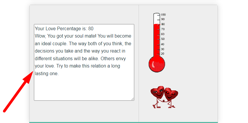 Love Meter Step 3