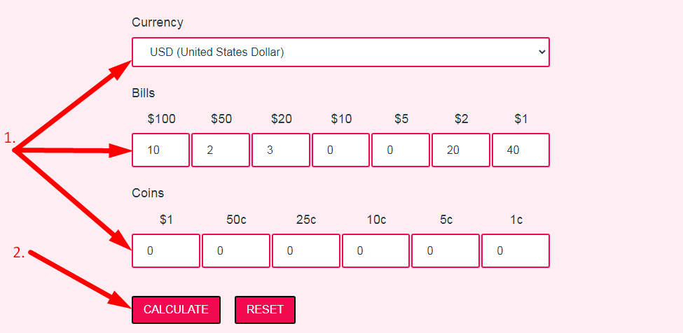 Money Counter Step 2