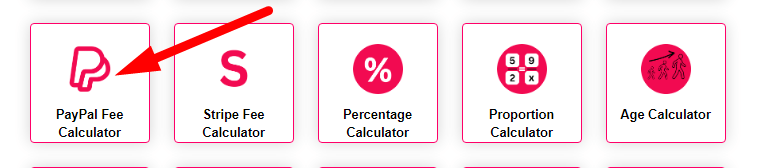 PayPal Fee Calculator Step 1