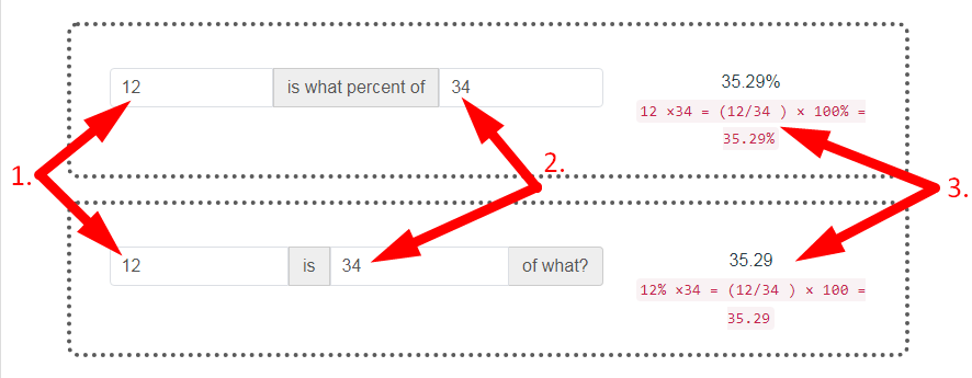 Percentage Calculator Step 3