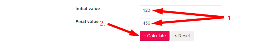 Percentage Increase Calculator Step 2