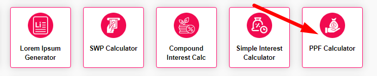 PPF Calculator Step 1