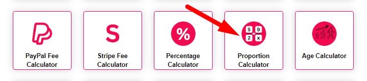 Proportion Calculator Step 1