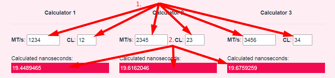 RAM Latency Calculator Step 2