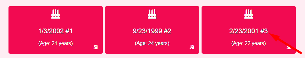 Random Birthday Generator Step 3