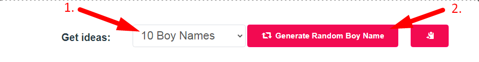 Random Boy Name Generator Step 2