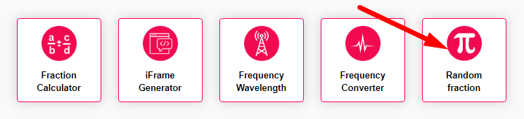 Random fraction generator Step 1