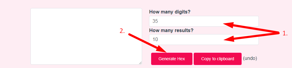 Random Hex Generator Step 2