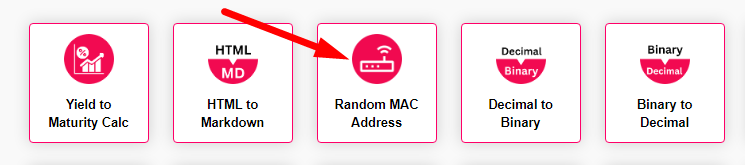 Random MAC Address Generator Step 1