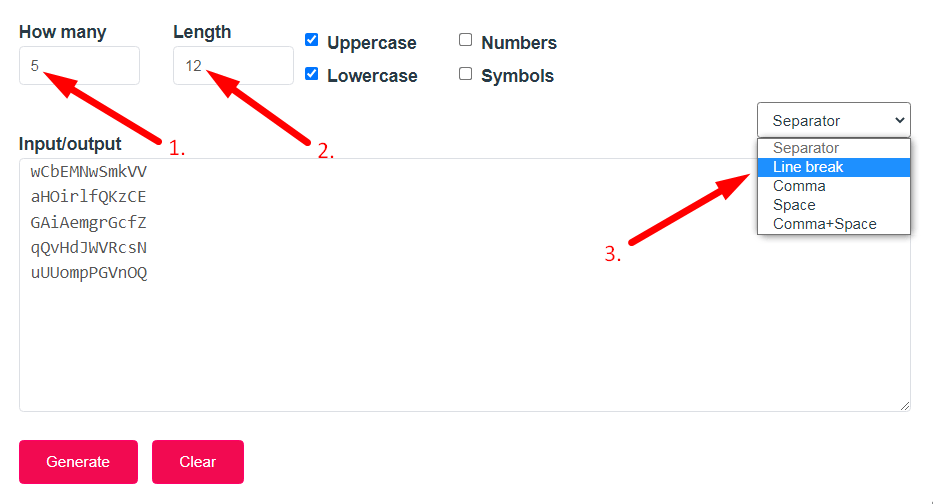 Random String Generator Step 2