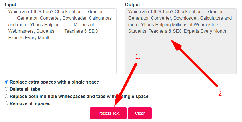 Remove Spaces Step 3