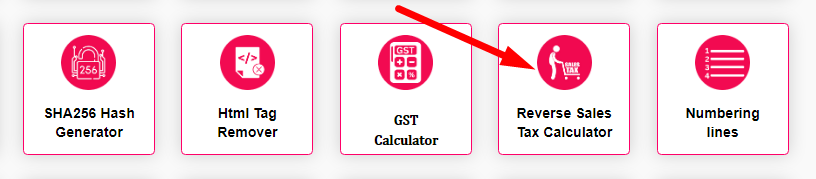 Reverse Sales Tax Calculatorhttps://www.yttag.com/screenshot/reverse-sales-tax-calculator-2.png Step 1