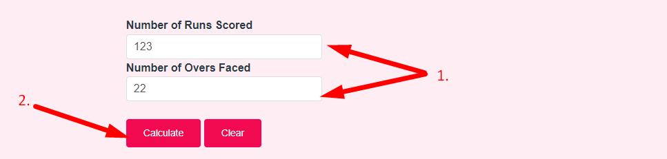 Run Rate Calculator Step 2