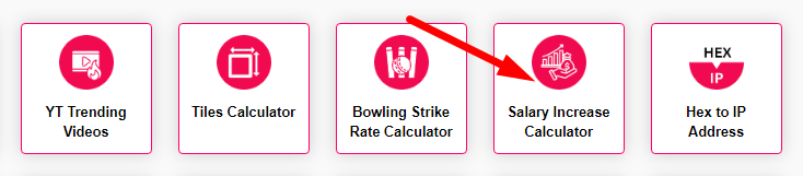 Salary Increase Calculator Step 1