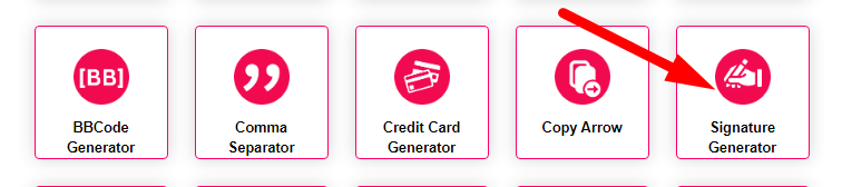 Signature Generator Step 1