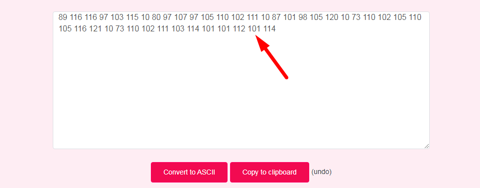 Text to ASCII Converter Step 3