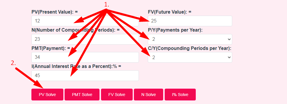 TVM Calculator Step 2