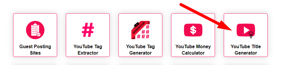 YouTube Title Generator Step 1